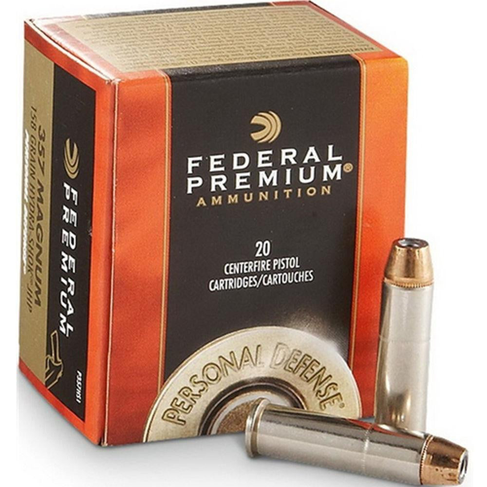 Premium Personal Defense Ammunition - 357 Magnum Hydra-shok Jhp, 158 Grain