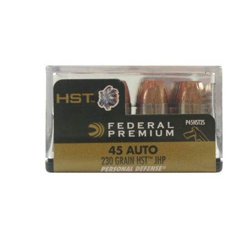 Premium Personal Defense, 45 Auto Ammunition, 230 Grains, Hst, 20 Rounds-box