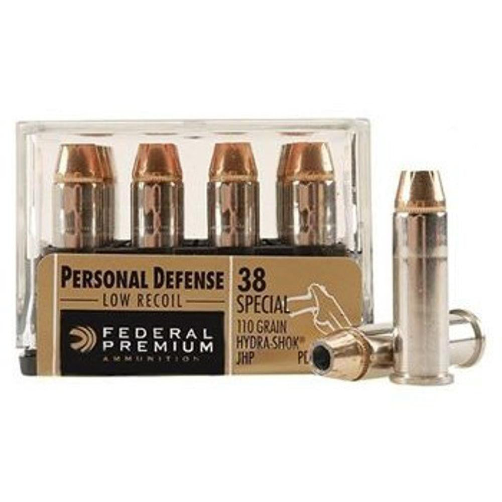 Premium&reg; Personal Defense&reg; (lr) Ammunition - .38 Special - Hydra-shok&reg; Jacketed Hollow Point - 110 Grain