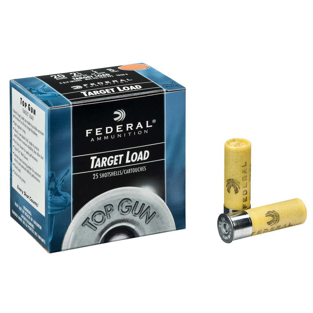 Top Gun&reg; Target Shotshells - 20 Gauge - 2 3-4 Inch - 7-8 Ounce - #7.5 Shot