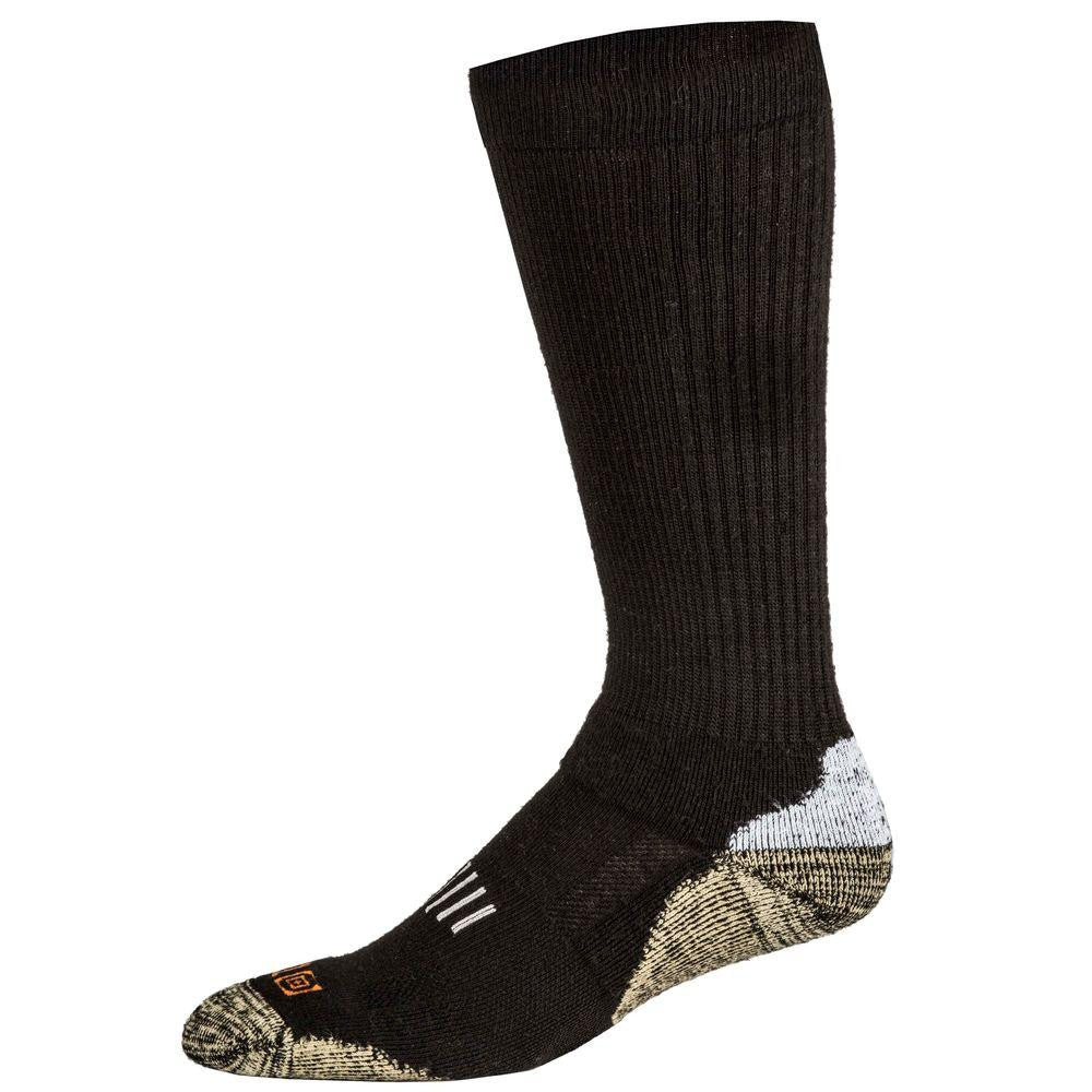 Merino Crew Sock - Black, Large