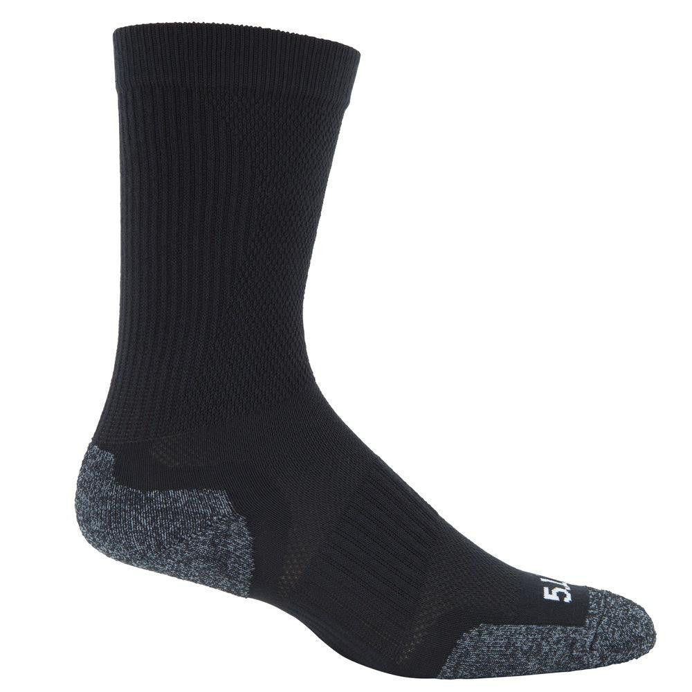 Slip Stream Crew Sock Black Large