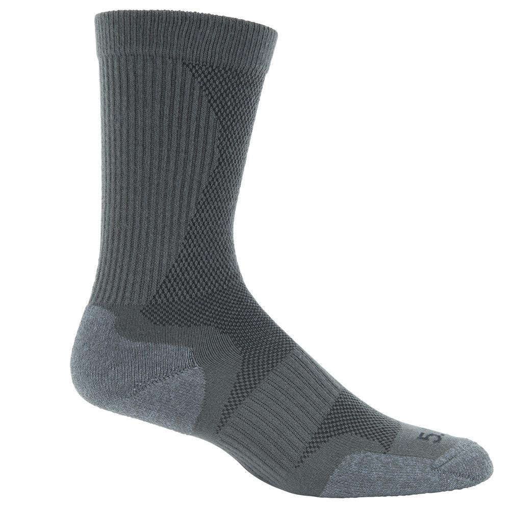 Slip Stream Crew Sock Gun Metal Grey Lrg