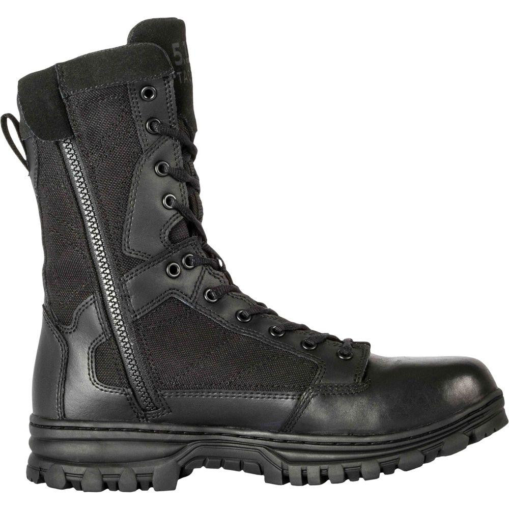 Evo 8" Boot With Sidezip - Black, 10.5w