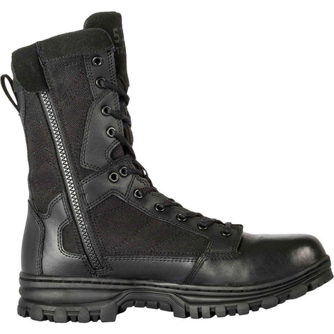 Evo 8" Boot With Sidezip - Black, 7w