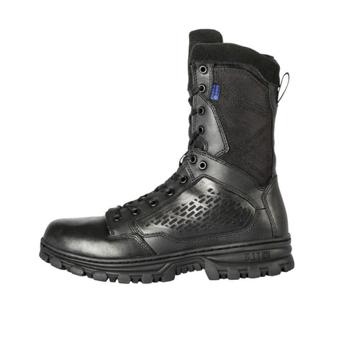 Evo 8" Waterproof Boot With Sidezip - Black, 10.5