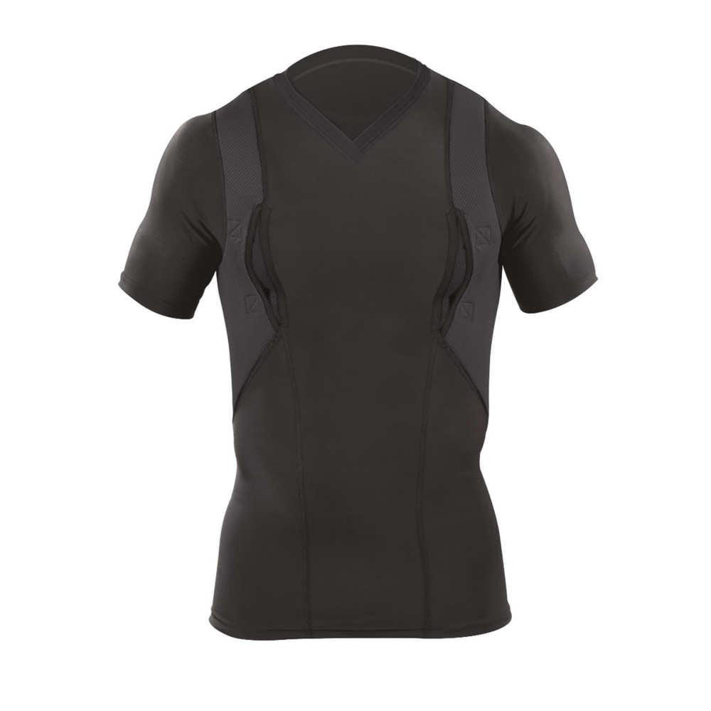 V-neck Holster Shirt - Black, 3x-large