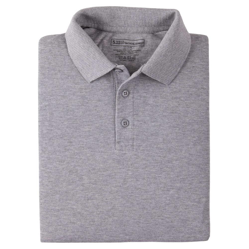 Utility Short Sleeve Polo - Heather Grey, 2x-large