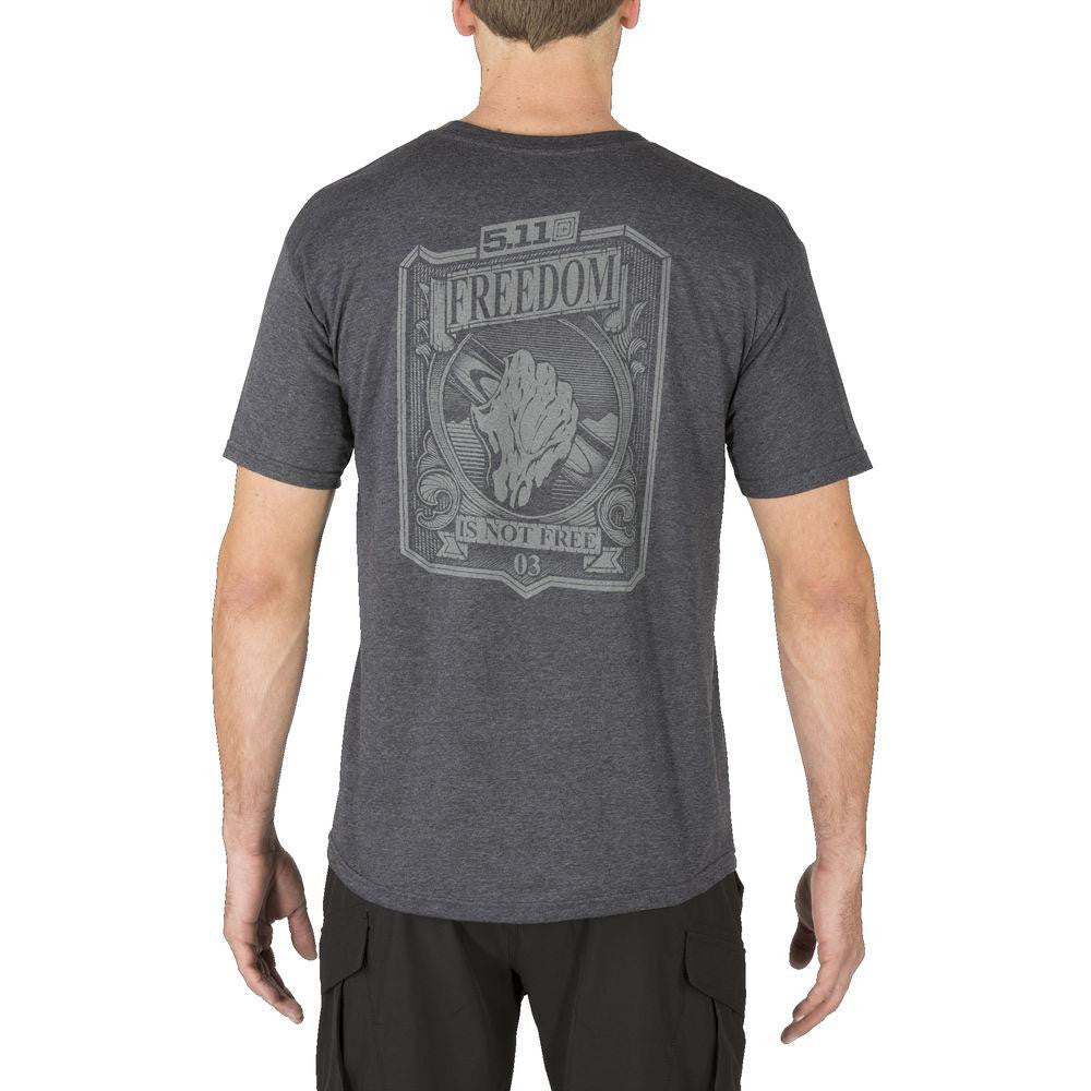 Freedom Tee - Charcoal Heather, Large