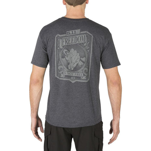 Freedom Tee - Charcoal Heather, Large