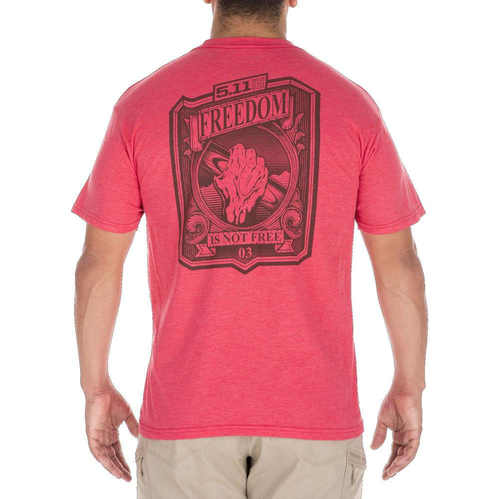 Freedom Tee - Red Heather, Large