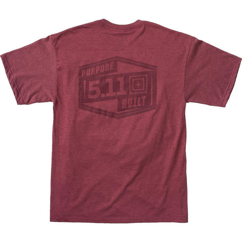 Purpose Built Tee - Burgundy Heather, 2x-large