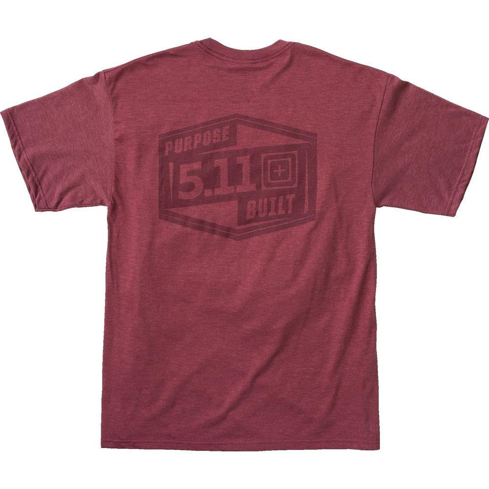 Purpose Built Tee - Burgundy Heather, Medium