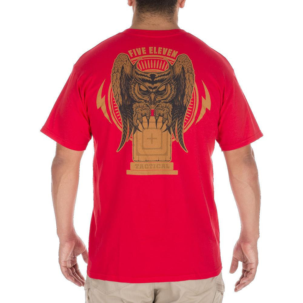 Owl Tee Red 2x-large