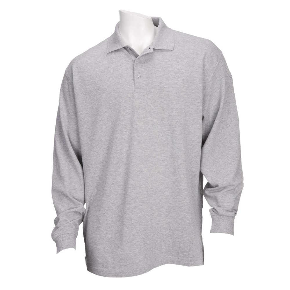 Prof Polo Ls Hthr Grey 3xl