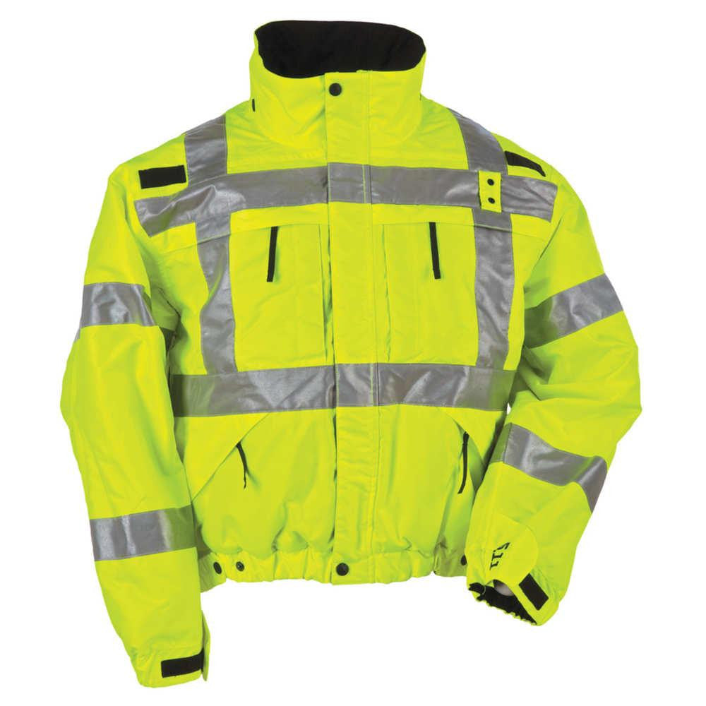 Hi-vis Rvrsbl Jkt Hv Ylw 2xl