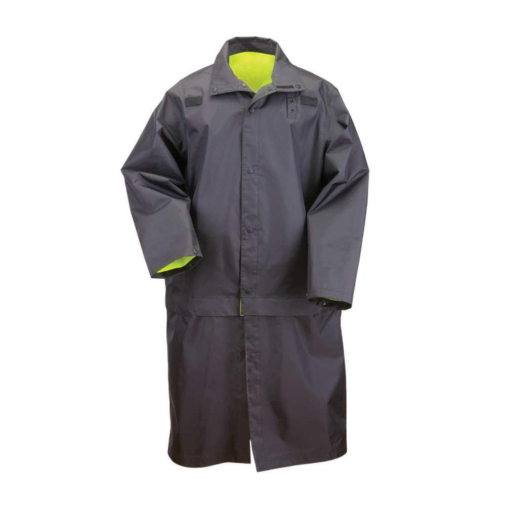 Long Rev Hv Rain Coat Blk 2xl