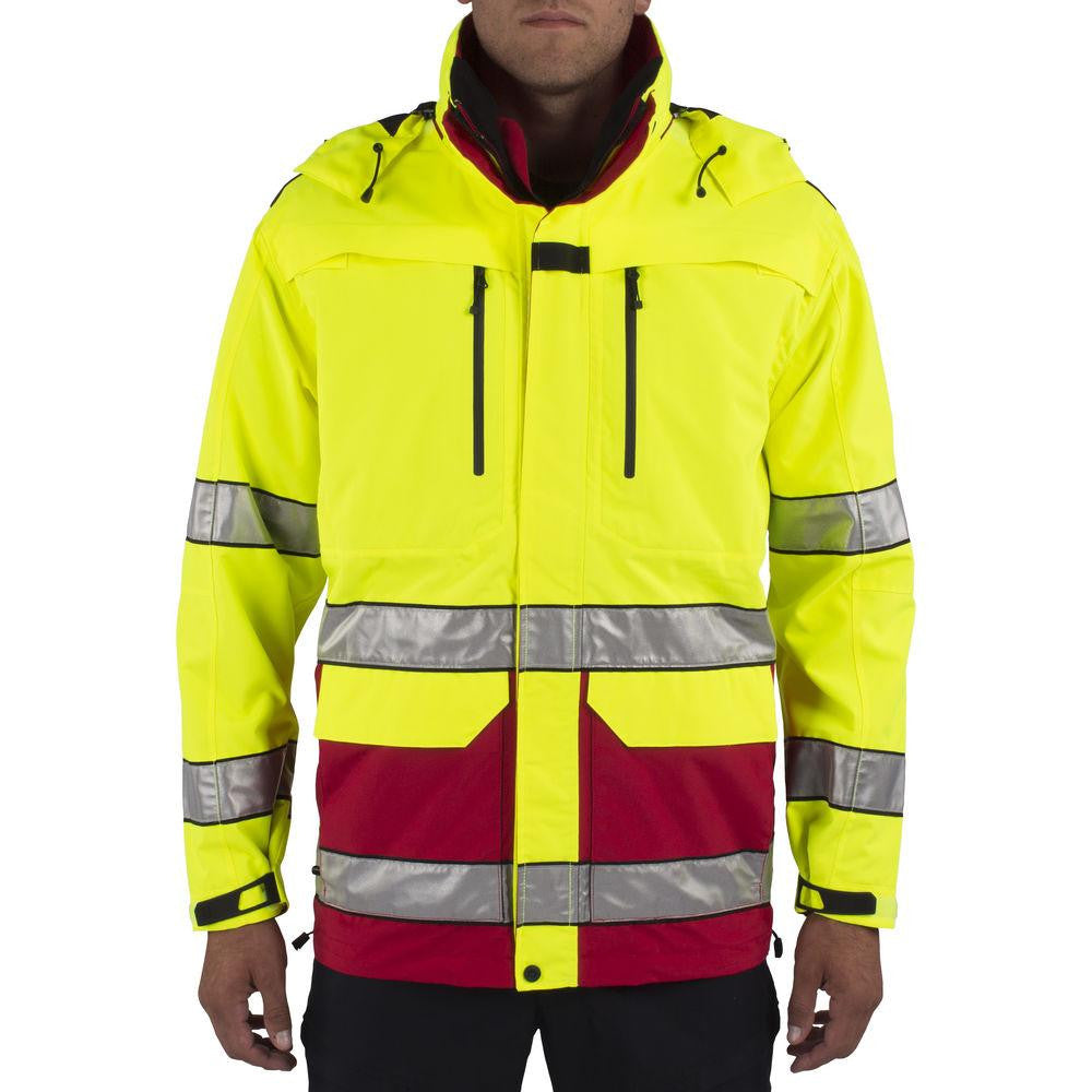 First Respondr Hi-vis Jkt Rng Red 2xl T