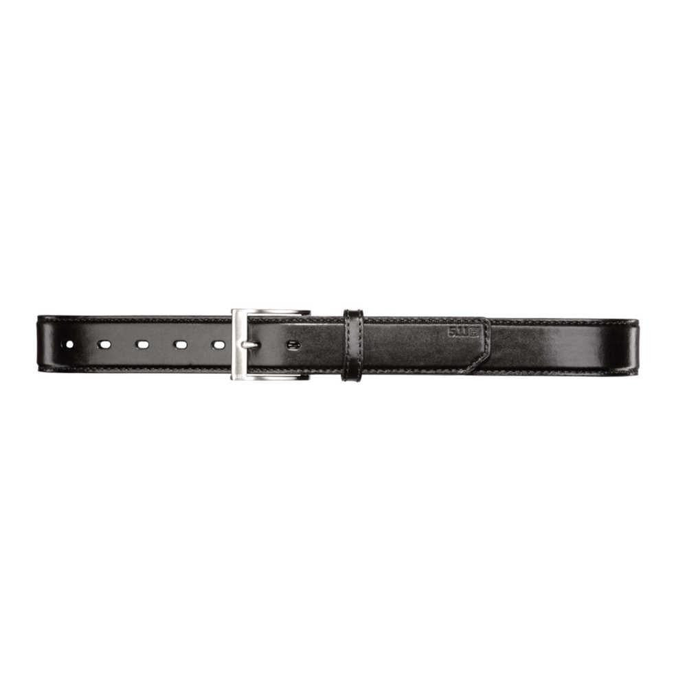 Leather Belt Pln 1.5in Blk 3xl