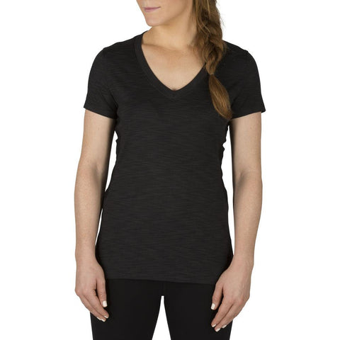 Zig Zag V-neck Black Large