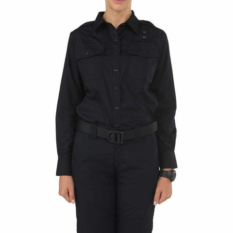 Women's Taclite Pdu Class-a Long Sleeve Shirt - Midnight Navy, Medium