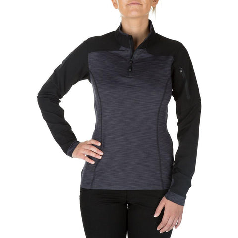 Womens Rapid Half Zip Charcoal L