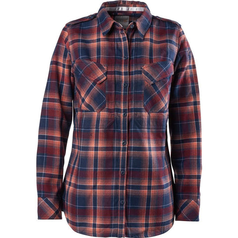 Heartbreaker Flannel Shrt Coral L