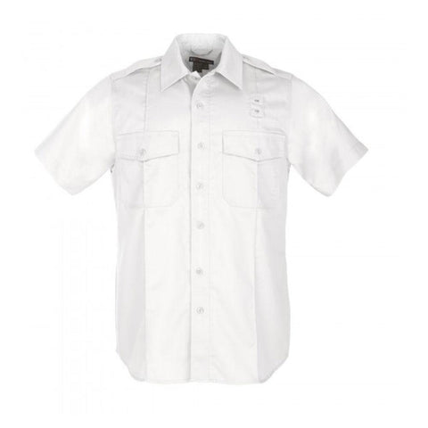 Pdu Ss A-cl Twill Shirt White Large