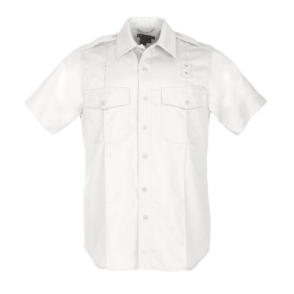 Pdu Ss A-cl Twil Shirt White Large Short