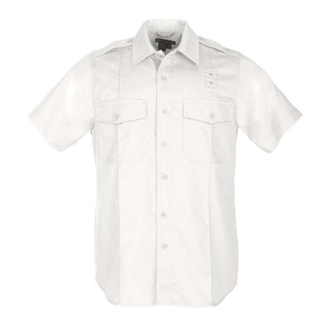 Pdu Ss A-cl Twil Shirt White Large Short