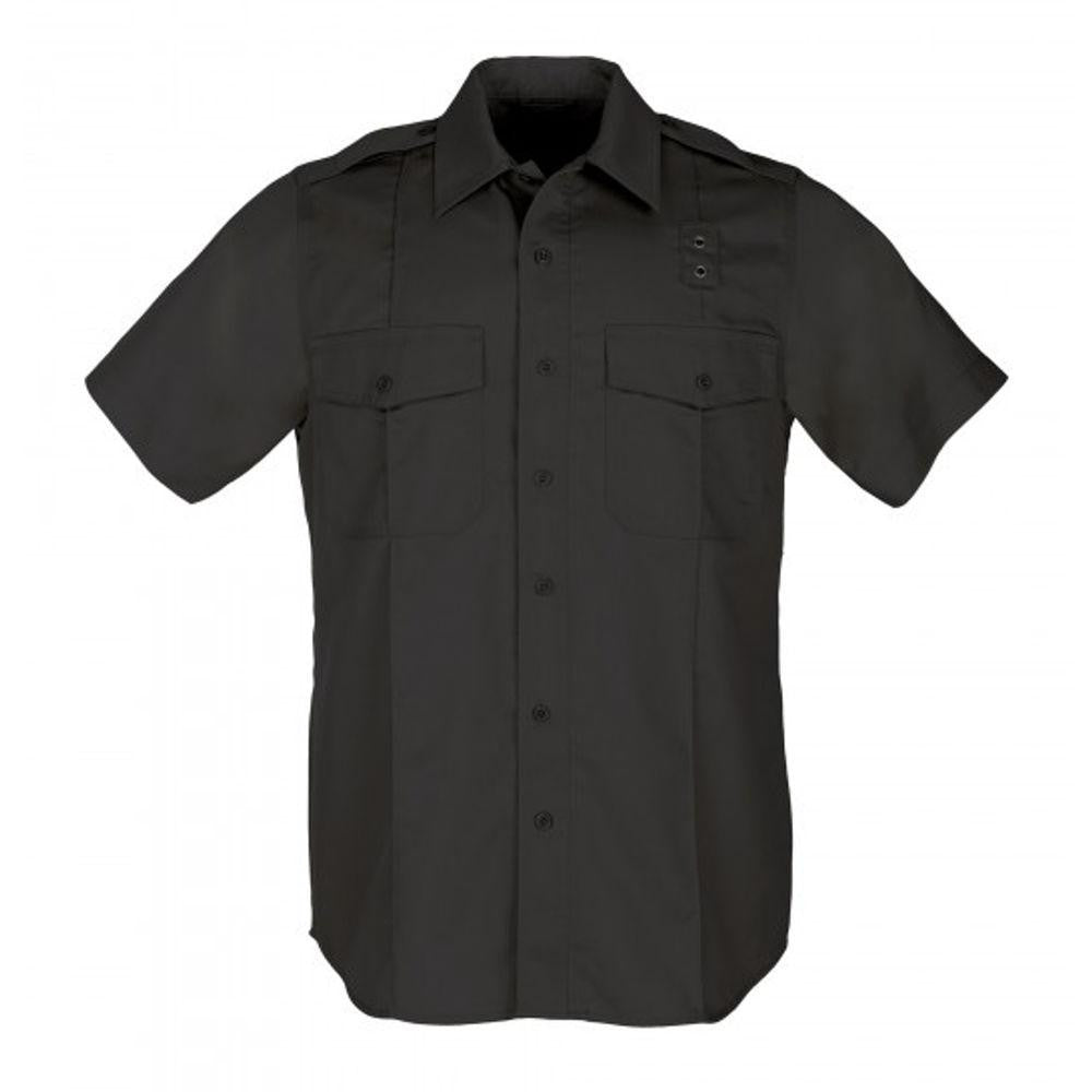 Pdu Ss A-cl Twill Shirt Black Large