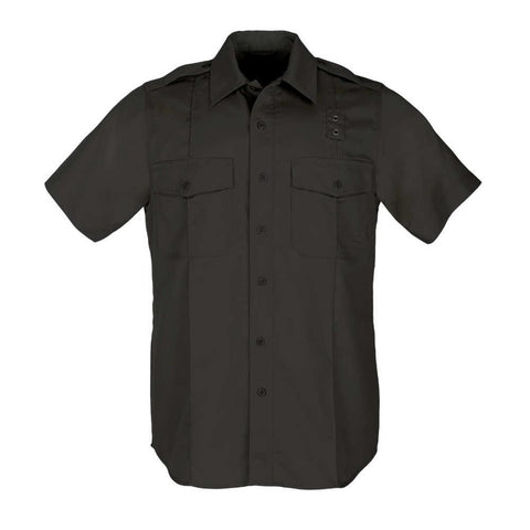 Pdu Ss A-cl Twil Shirt Black Large Short