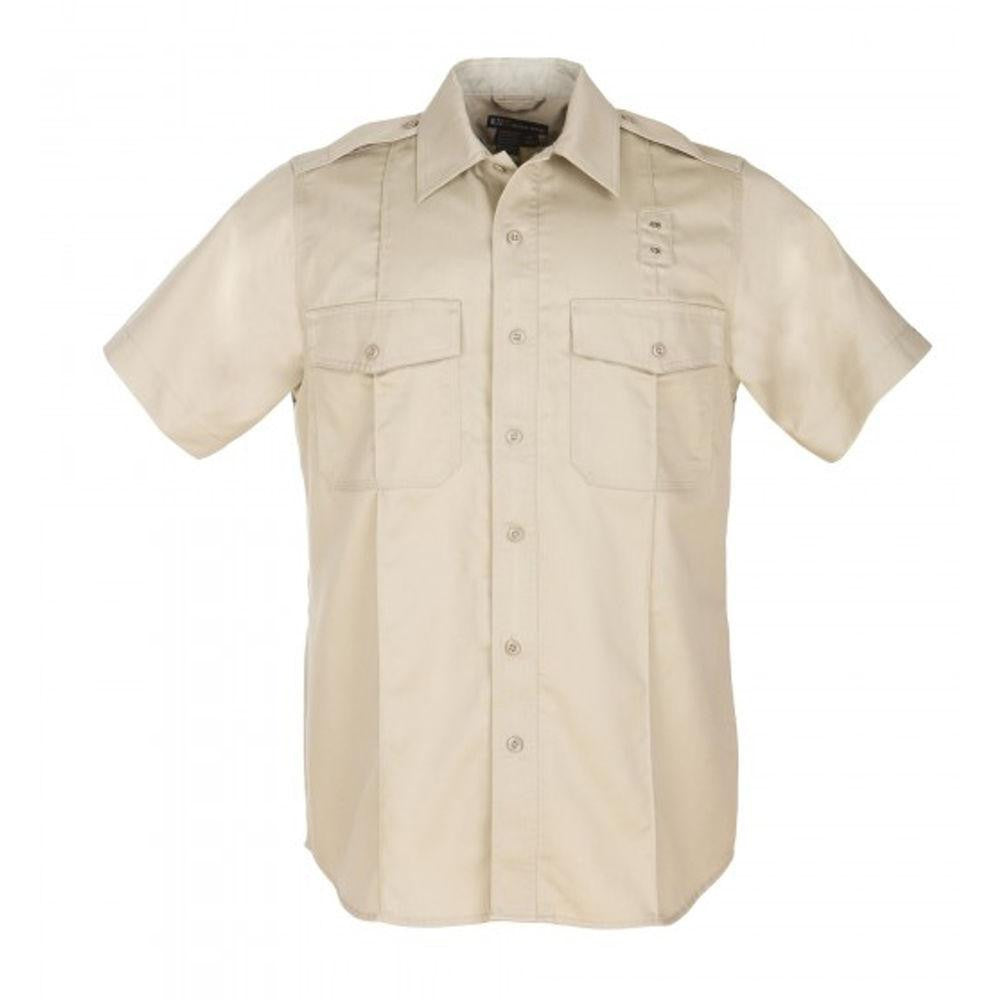 Pdu Ss A-cl Twill Shirt Tan Large