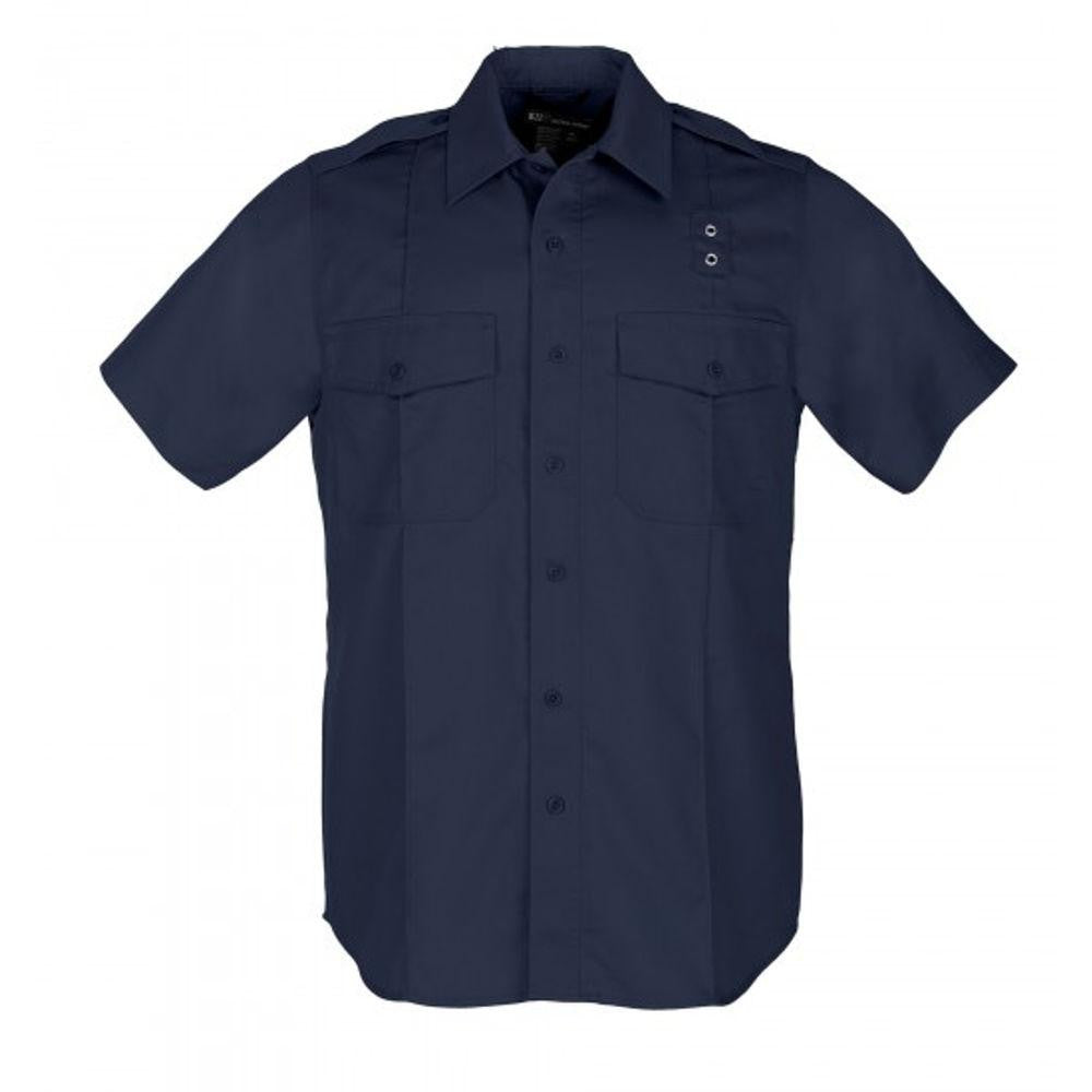 Pdu Ss A-cl Twill Shirt Navy Large