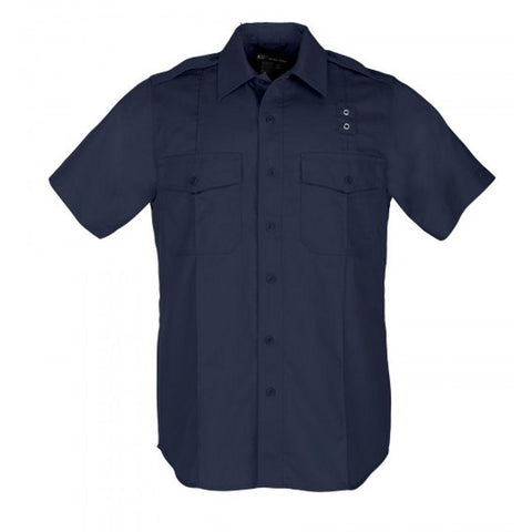 Pdu Ss A-cl Twill Shirt Navy Small