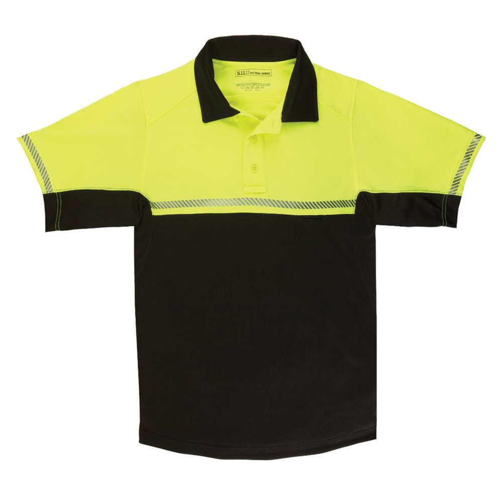 Bike Pat Polo Ss Ref Ylw-blk 2xl