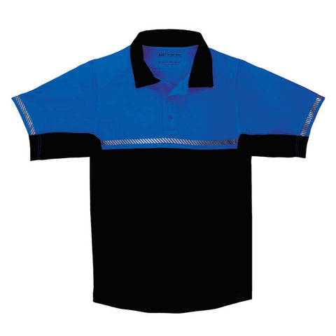 Bike Pat Polo Ss Ryl Blu-blk 2xl