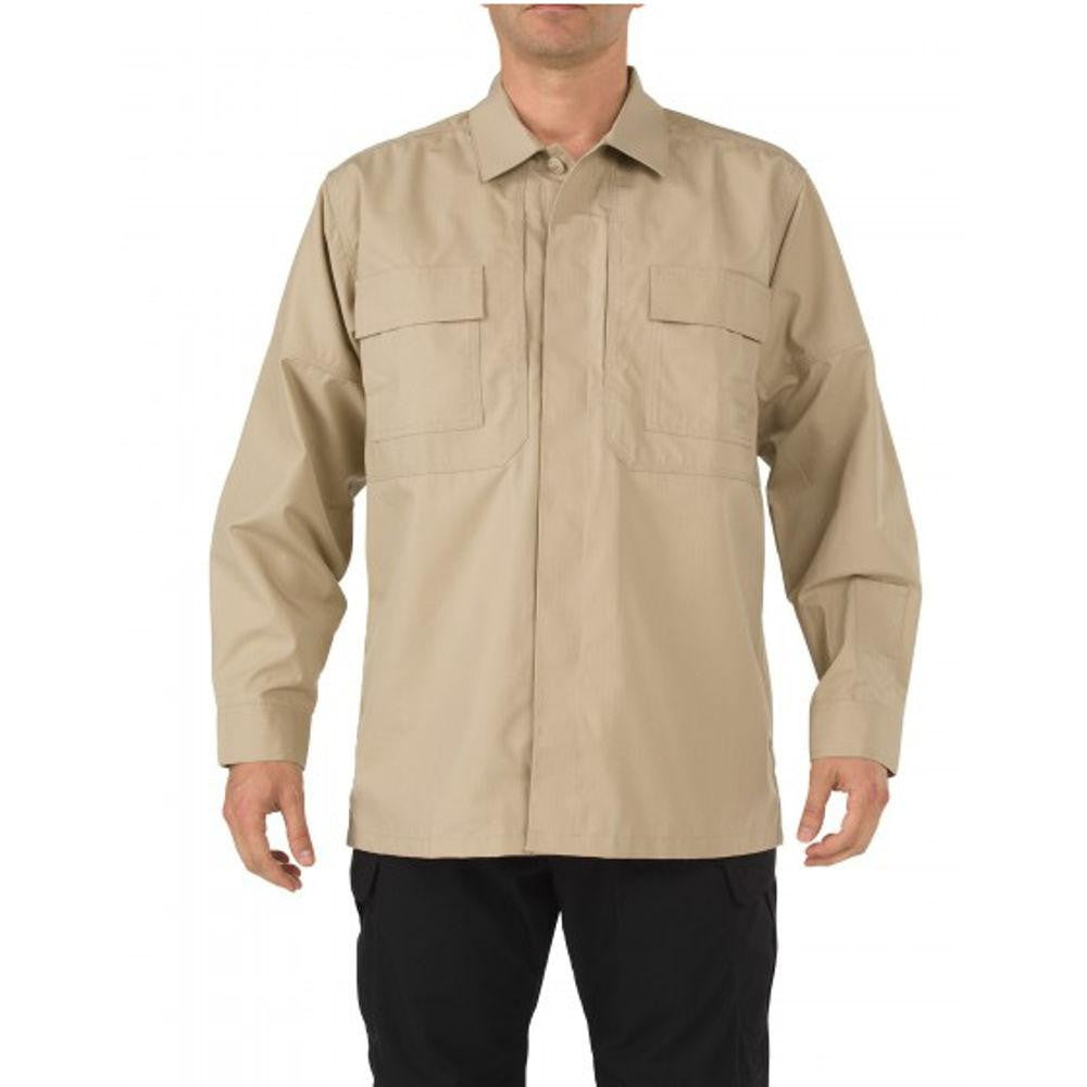 Tdu Shirt Long Sleeve Khaki Med