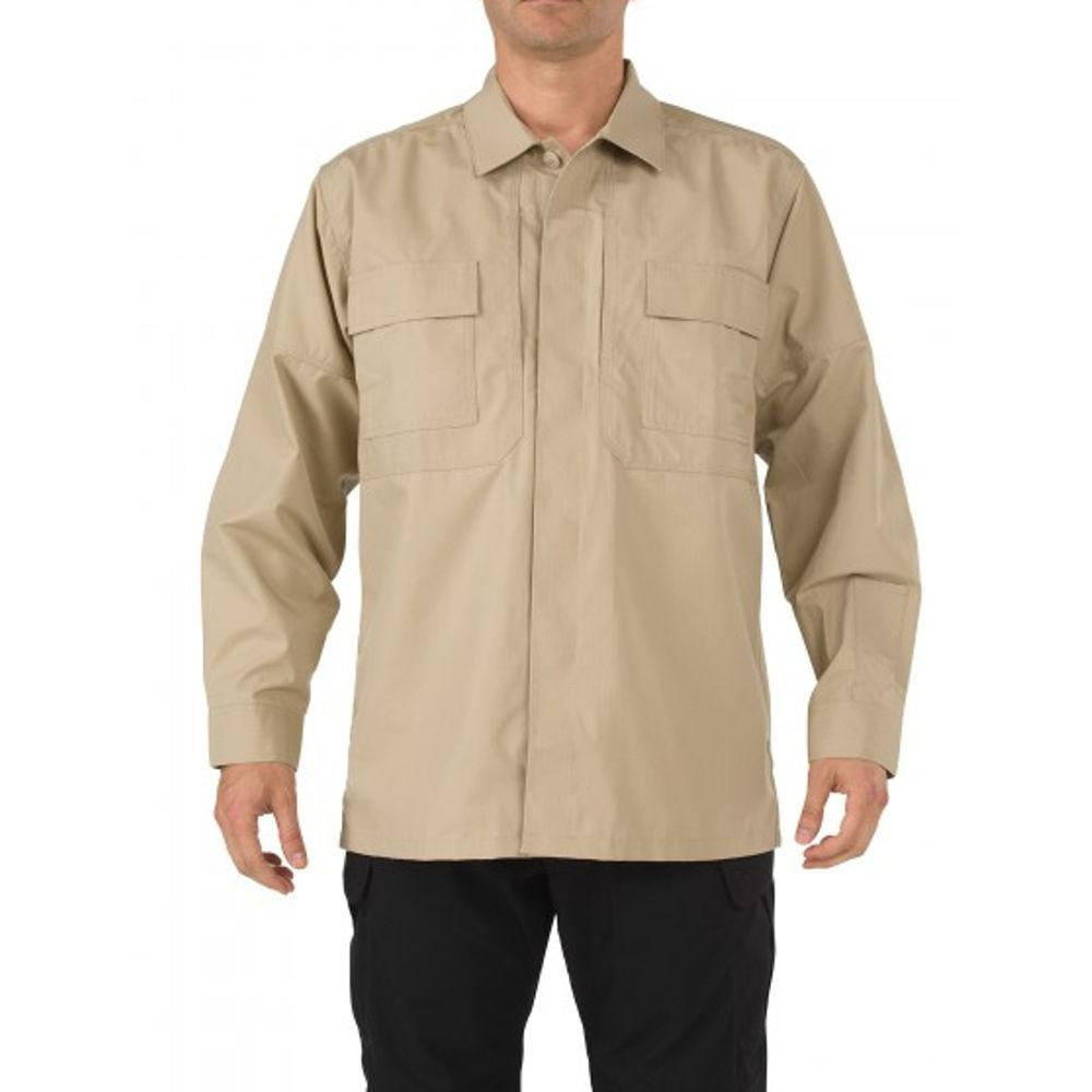 Tdu Shirt Long Sleeve Khaki Small