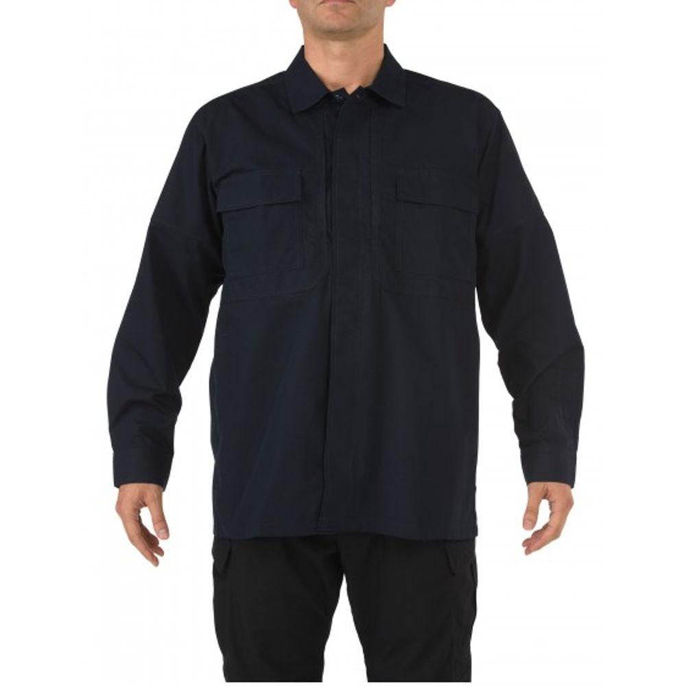 Ripstop Tdu Long Sleeve Shirt, Dark Navy, Medium