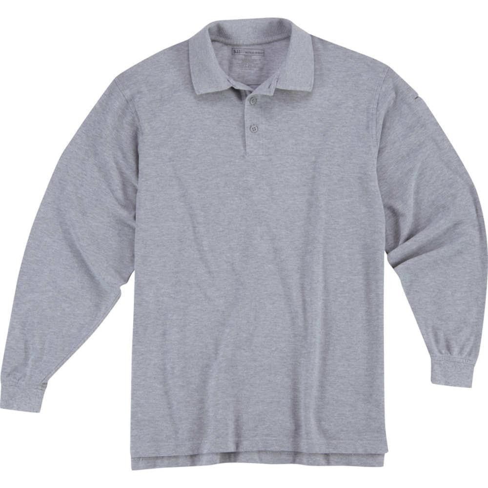 Utility Ls Polo Hthr Gry S