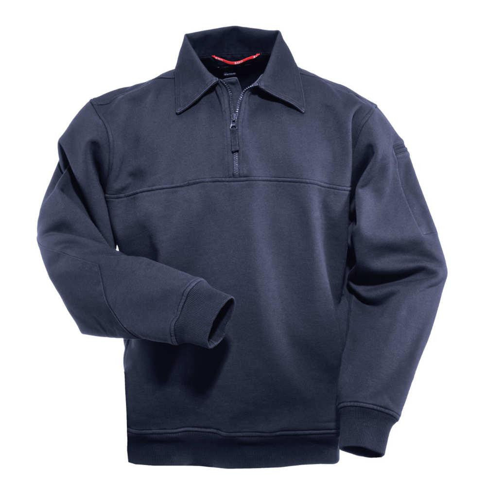 Job Shirt With Canvas Details - Fire Navy, X-large