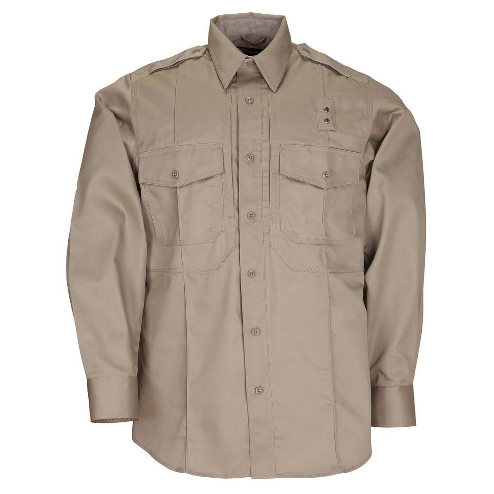 Twill Pdu&reg; Class-b Long Sleeve Shirt - Silver Tan, 2x-large