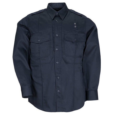 Twill Pdu&reg; Class-b Long Sleeve Shirt - Midnight Navy, 2x-large Tall