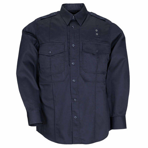 Twill Pdu&reg; Class-b Long Sleeve Shirt - Midnight Navy, Large