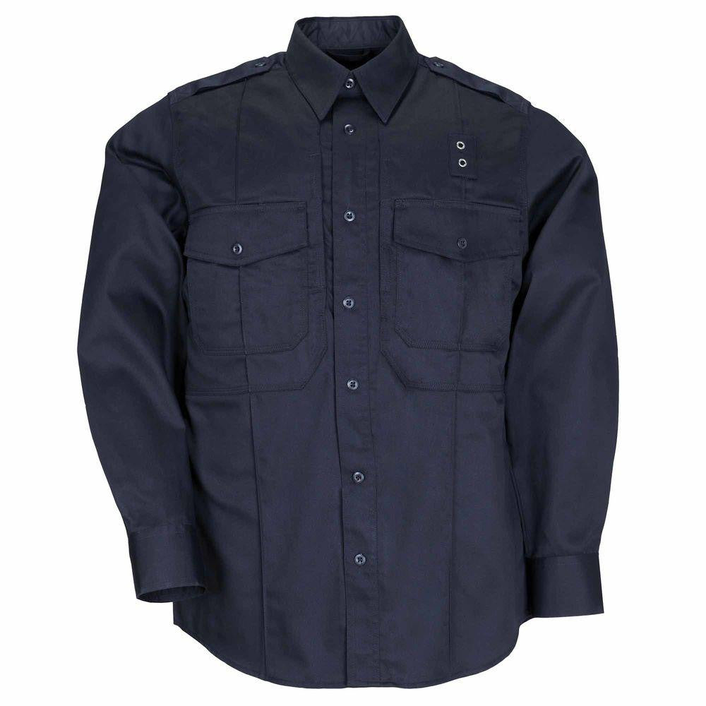 Twill Pdu&reg; Class-b Long Sleeve Shirt - Midnight Navy, Medium