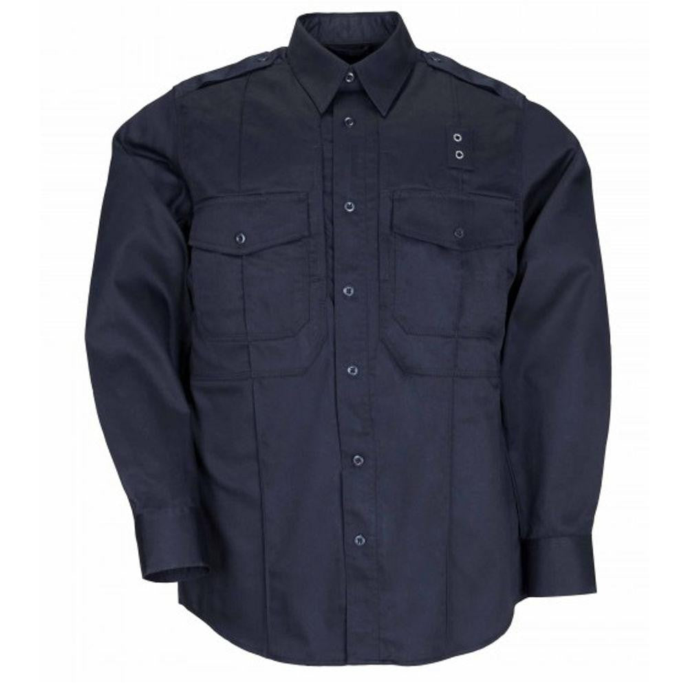 Twill Pdu&reg; Class-b Long Sleeve Shirt - Midnight Navy, Small