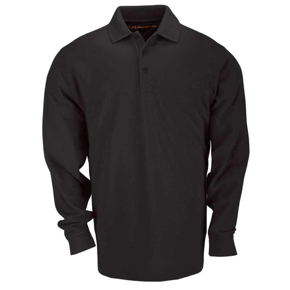 Tac Polo Ls Blk 2xl