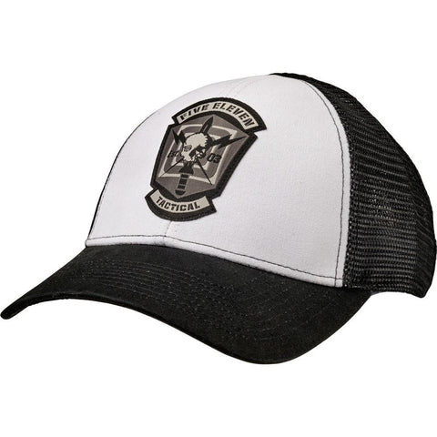 Skull Meshback Cap White