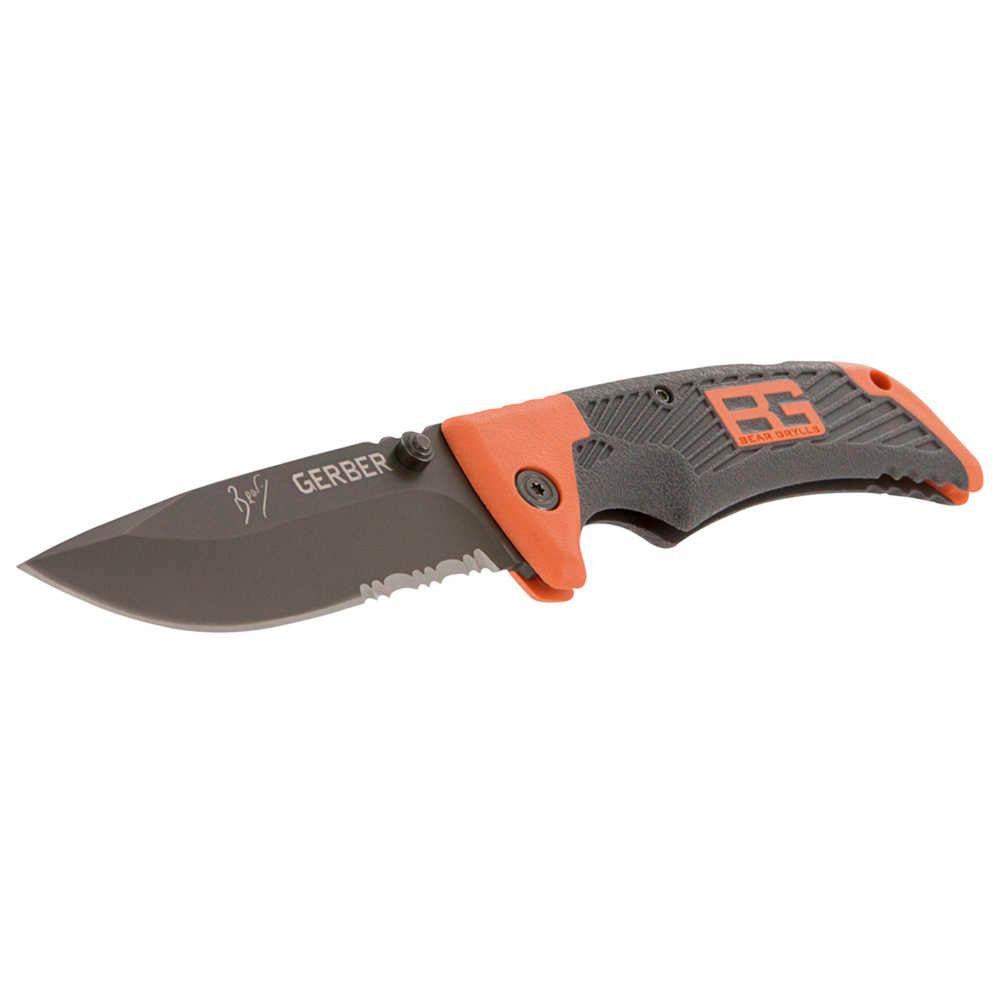 Bear Grylls Survival Series Scout, 3.24" Drop Point, Serrated